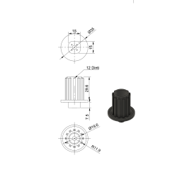 Adaptor Compatibil cu Zelmer ZMM1282S – Conector Dispozitiv Storcător Roșii - Imprimat 3D din PC