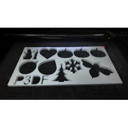 🎯 Debitare și Gravare Laser Polistiren Personalizată – Orice Formă, Orice Design (3 cm grosime)