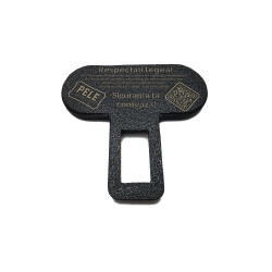 Clip universal pentru slot centură auto, ABS negru, gravat laser