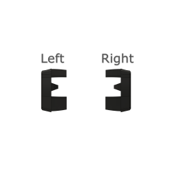 Capace Bare Compatibile Dacia Duster II 8201709063 – Set L/R TPU Negru