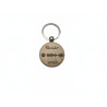 Breloc Personalizat din Lemn Masiv – Cadou Unic